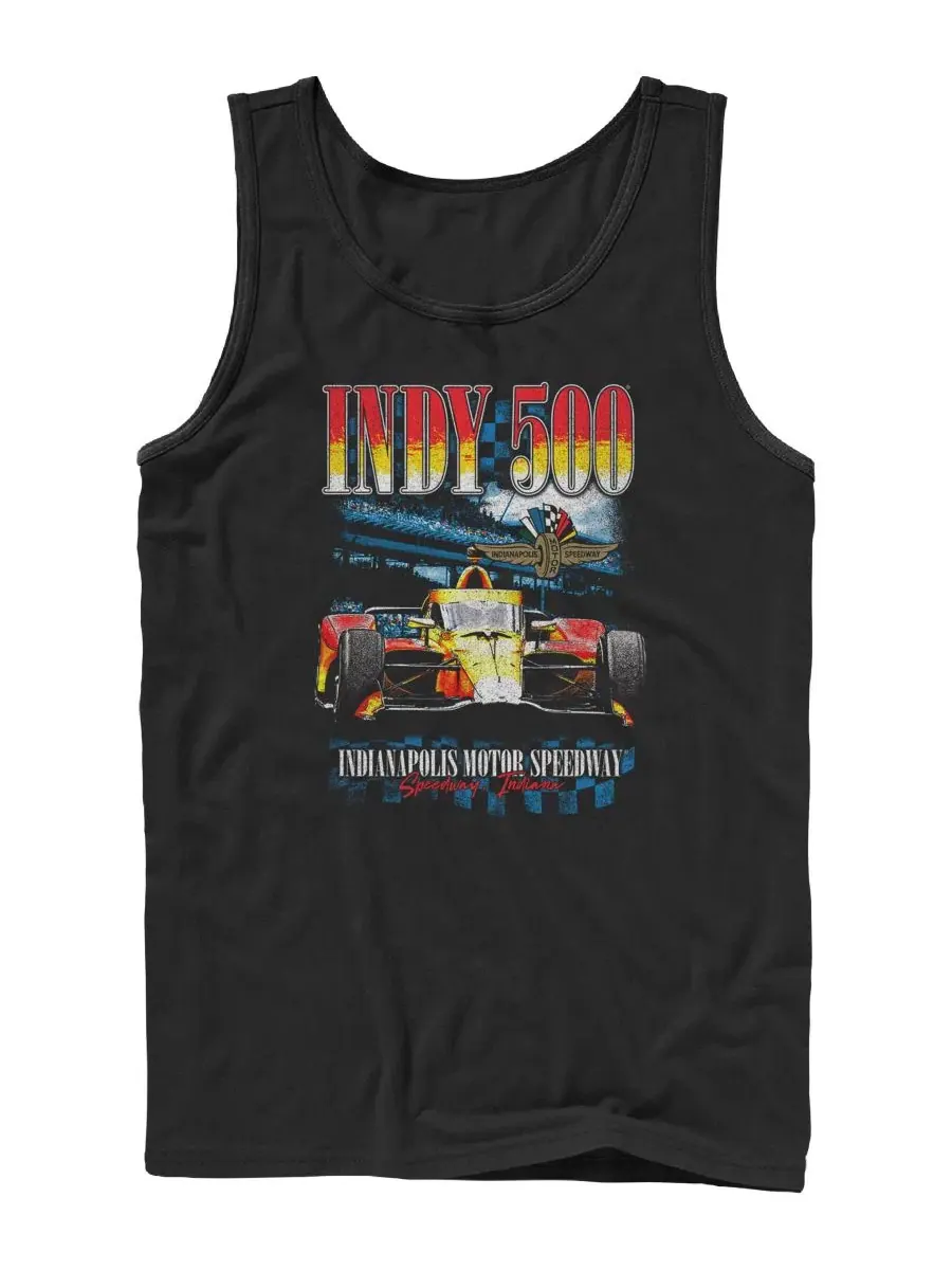 Мужская майка с принтом Indy 500 Vintage Race Car Fifth Sun — изображение 1 из 3, черный