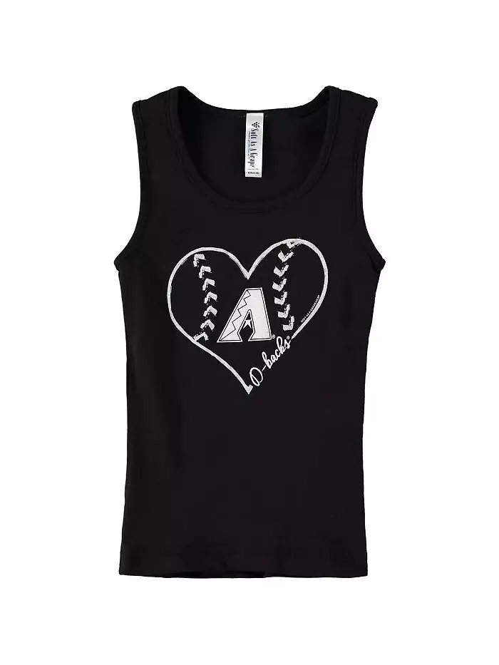 Большая черная майка Arizona Diamondbacks из хлопка для девочек Soft As A Grape