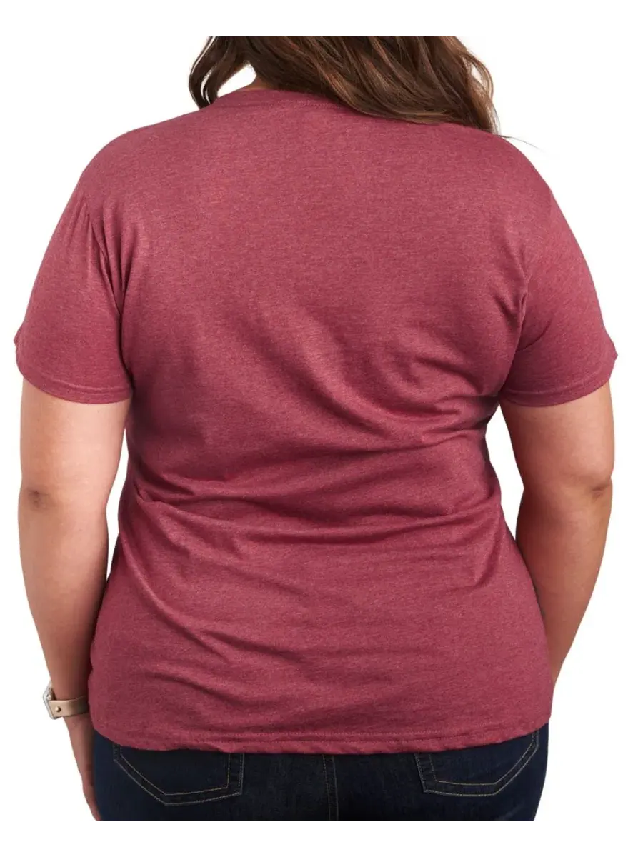 Футболка с длинным рукавом Its Good Day to Teach Plus Size Hybrid Apparel — изображение 2 из 3, винный