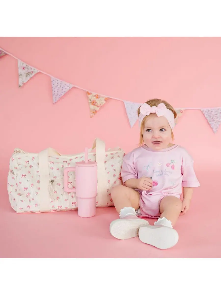 Боди-комбинезон с коротким рукавом Cherry Good Day Sweet Wink — изображение 3 из 3, розовый