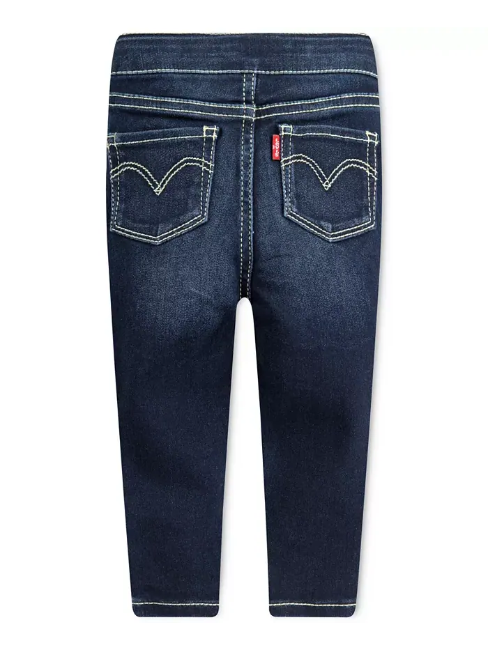Детские джинсы-леггинсы с регулируемой резинкой на талии Levi's — изображение 2 из 2, синий