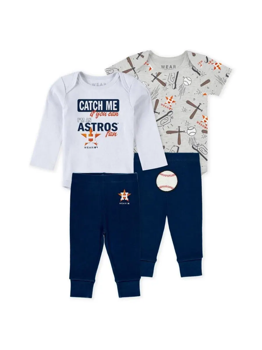 Комплект из боди и штанишек Turn Me Around с символикой команды Houston Astros для мальчиков и — изображение 1 из 4