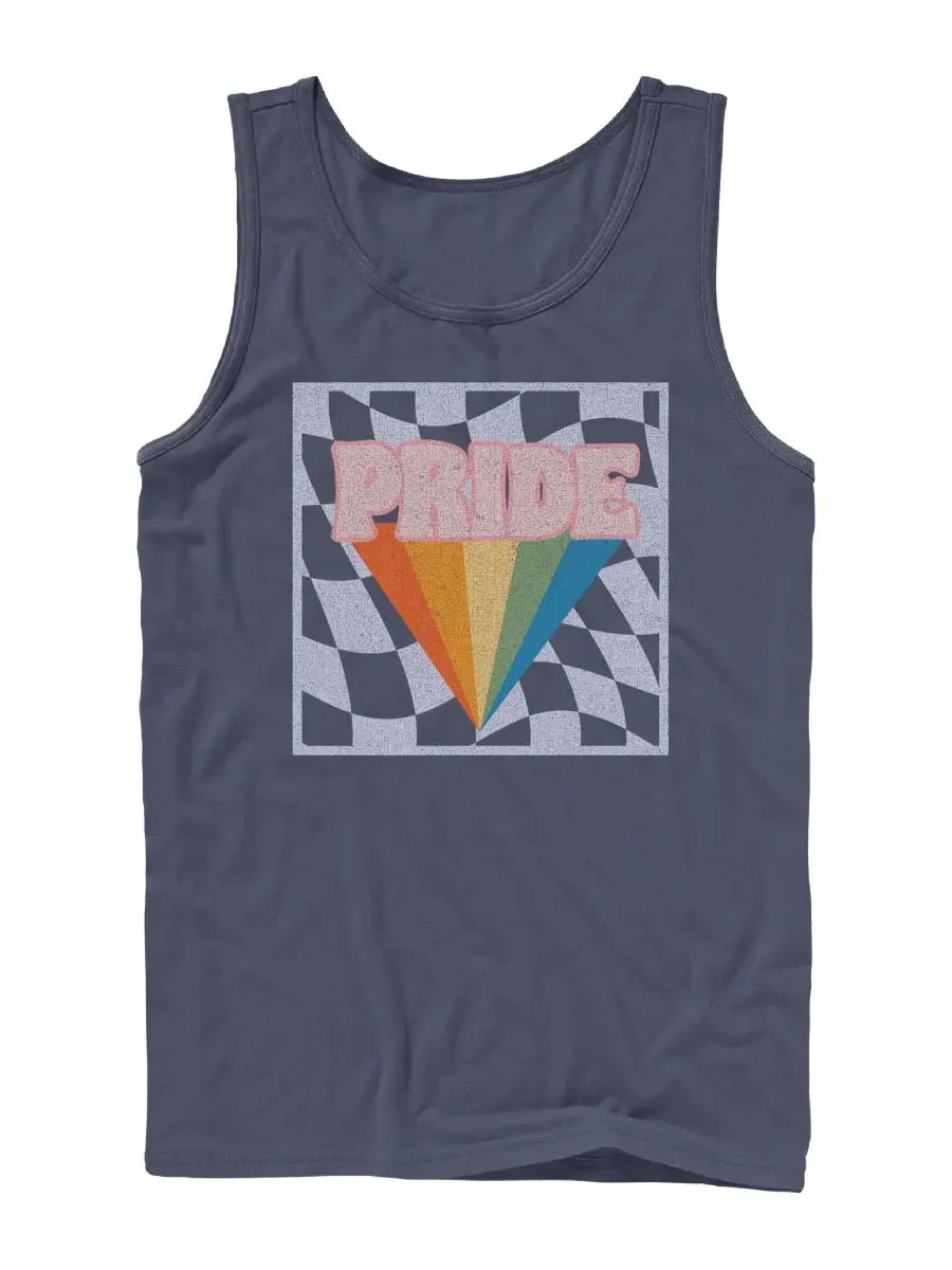 Мужская майка без рукавов Pride Checkers Design By Humans — синий