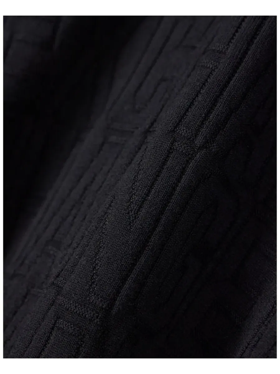 Свитер с длинным рукавом, с принтом, модель All Over Logo A|X Armani Exchange — изображение 3 из 3, черный
