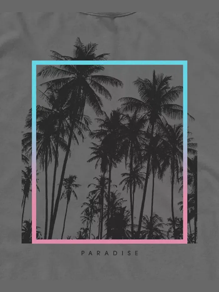 Мужская майка Paradise Palms Fifth Sun — изображение 3 из 3, темно-серый
