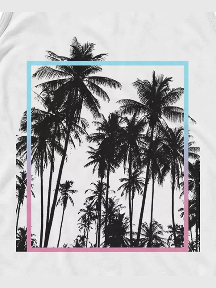 Мужская майка Paradise Palms Fifth Sun — изображение 3 из 3, белый