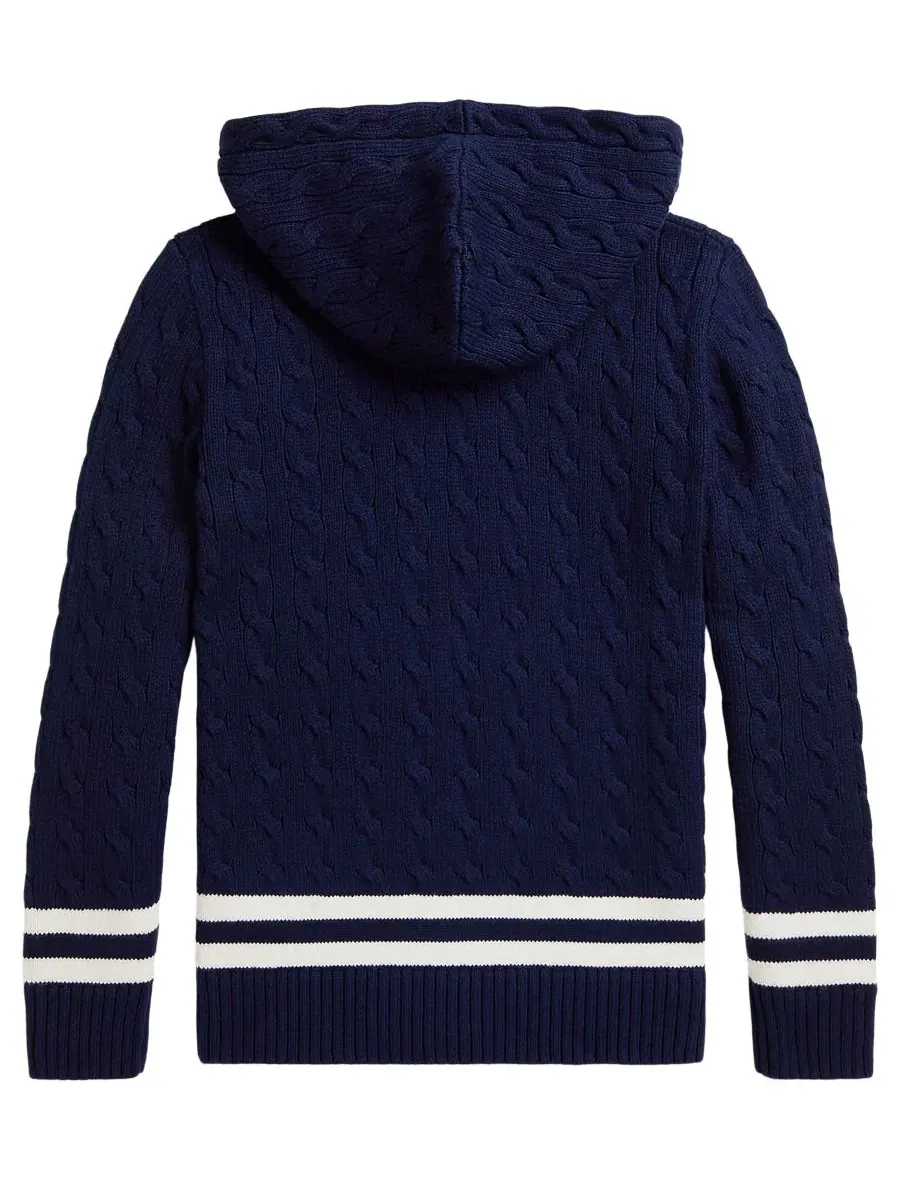Свитер с капюшоном Boys' 8-20 Hooded Cricket Sweater Polo Ralph Lauren — изображение 5 из 5, темно-синий