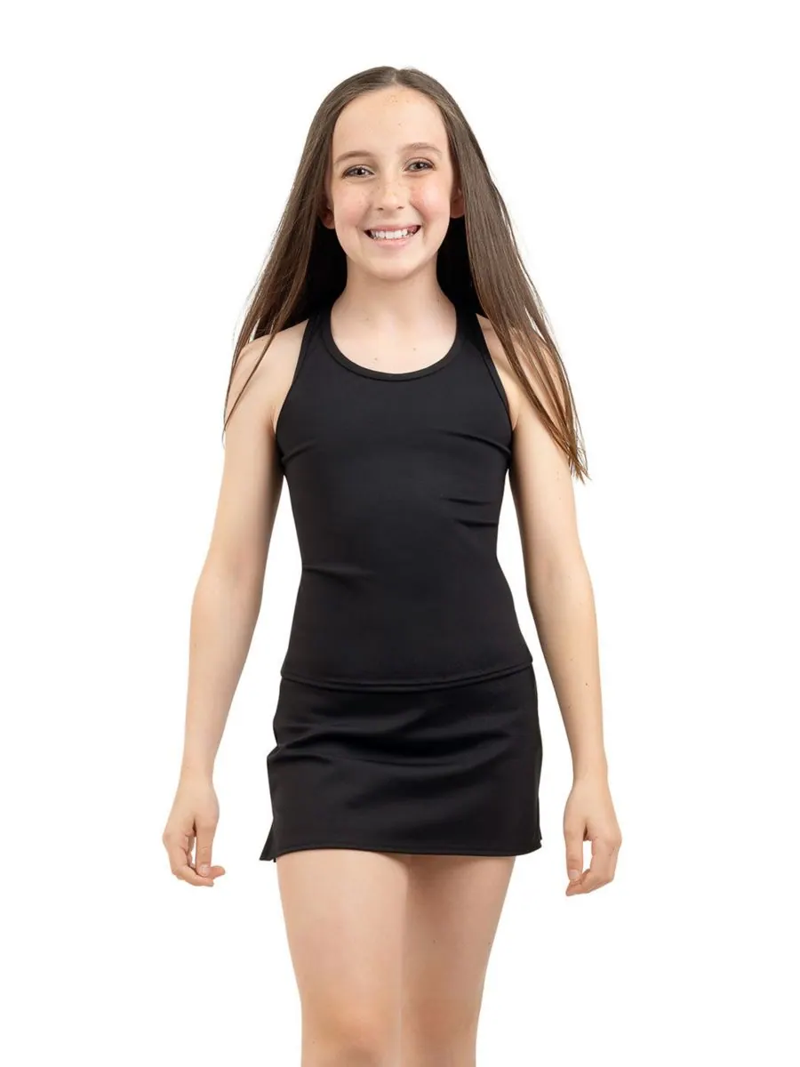 Майка для девочек с открытой спиной (командный стиль) Capezio — изображение 2 из 3, черный