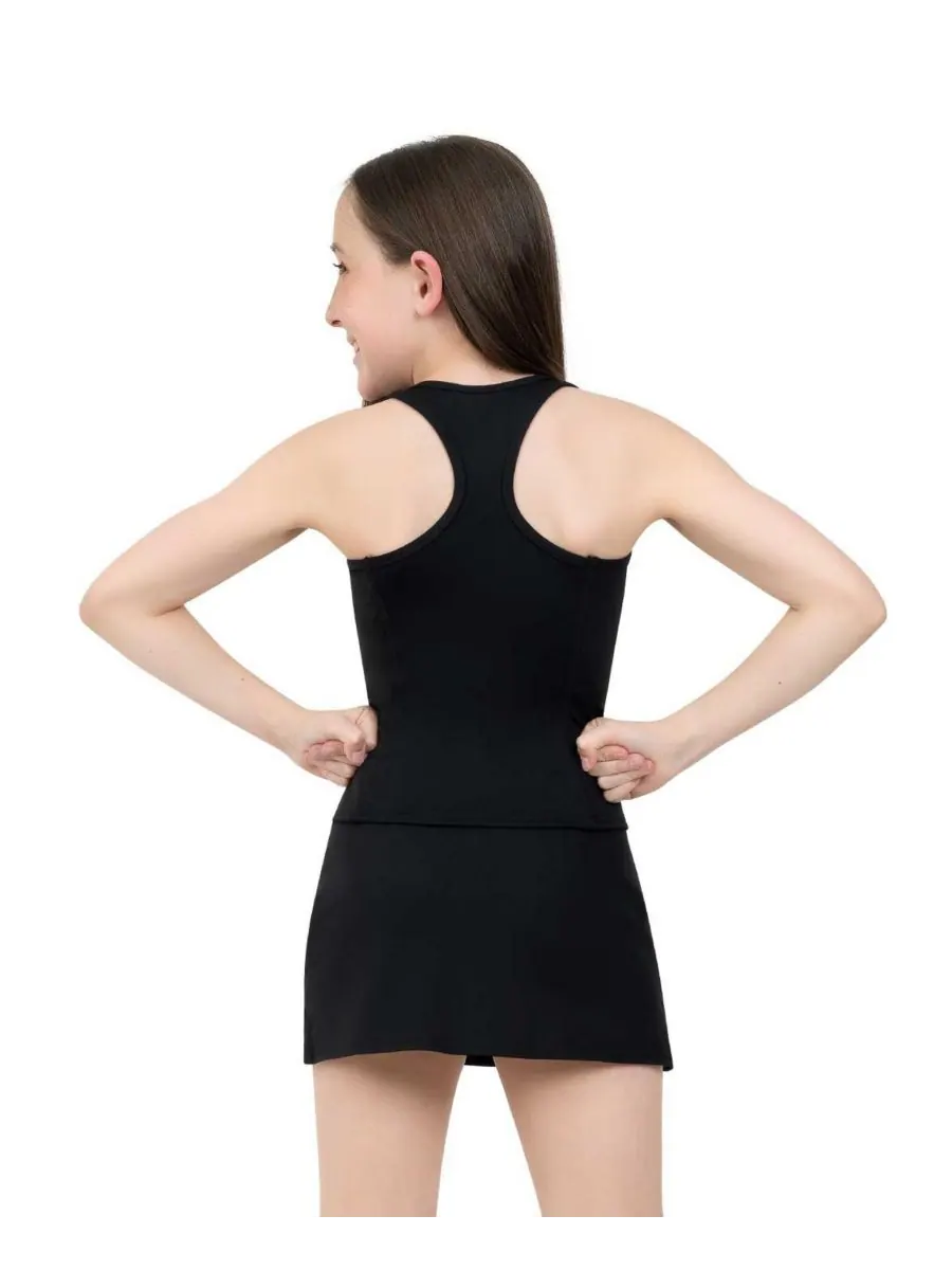 Майка для девочек с открытой спиной (командный стиль) Capezio — изображение 3 из 3, черный