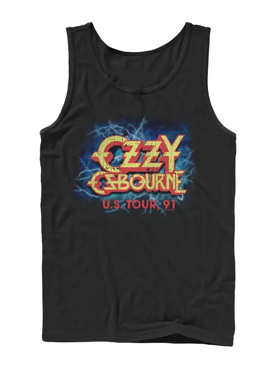 Майка-безрукавка с принтом U.S Tour 91, Ozzy Osbourne Fifth Sun — изображение 1 из 3, черный