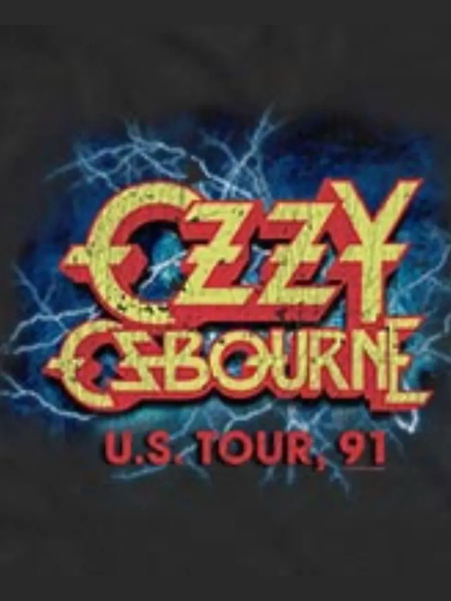 Майка-безрукавка с принтом U.S Tour 91, Ozzy Osbourne Fifth Sun — изображение 3 из 3, черный