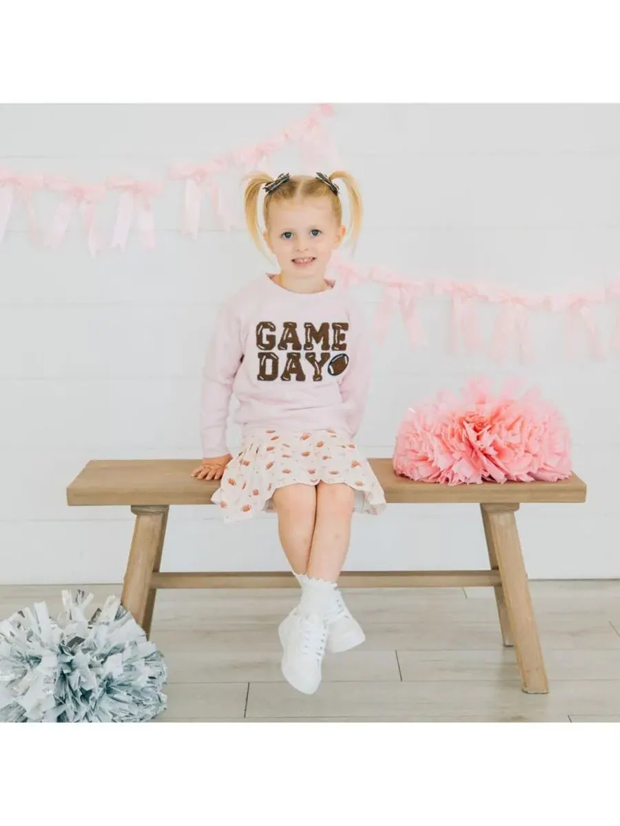Свитшот с принтом Game Day Patch Sweet Wink — изображение 2 из 3, розовый