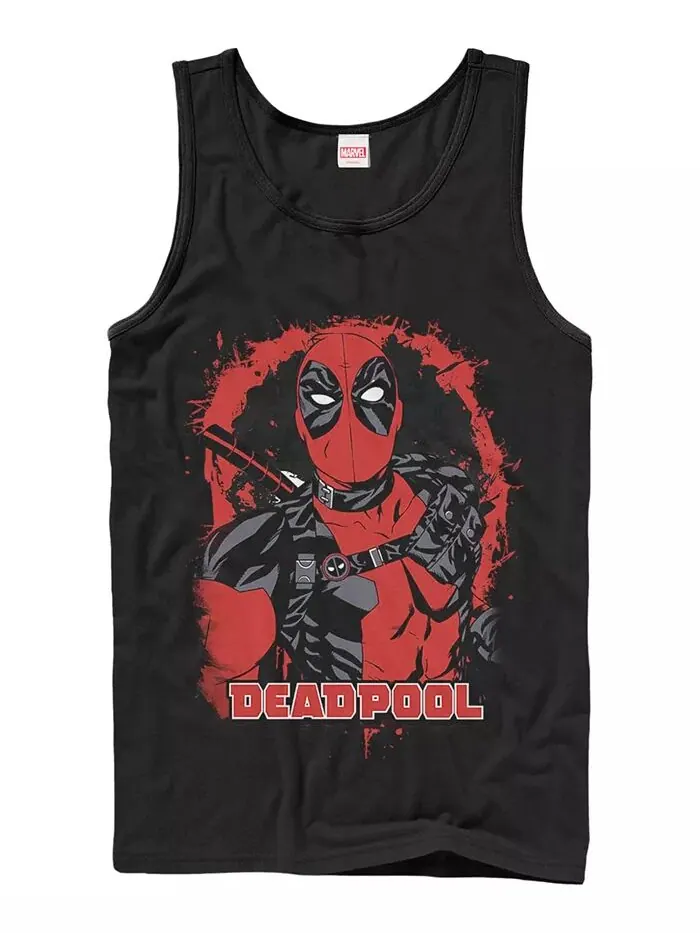 Мужская расписная майка Deadpool Fifth Sun — изображение 1 из 3, черный