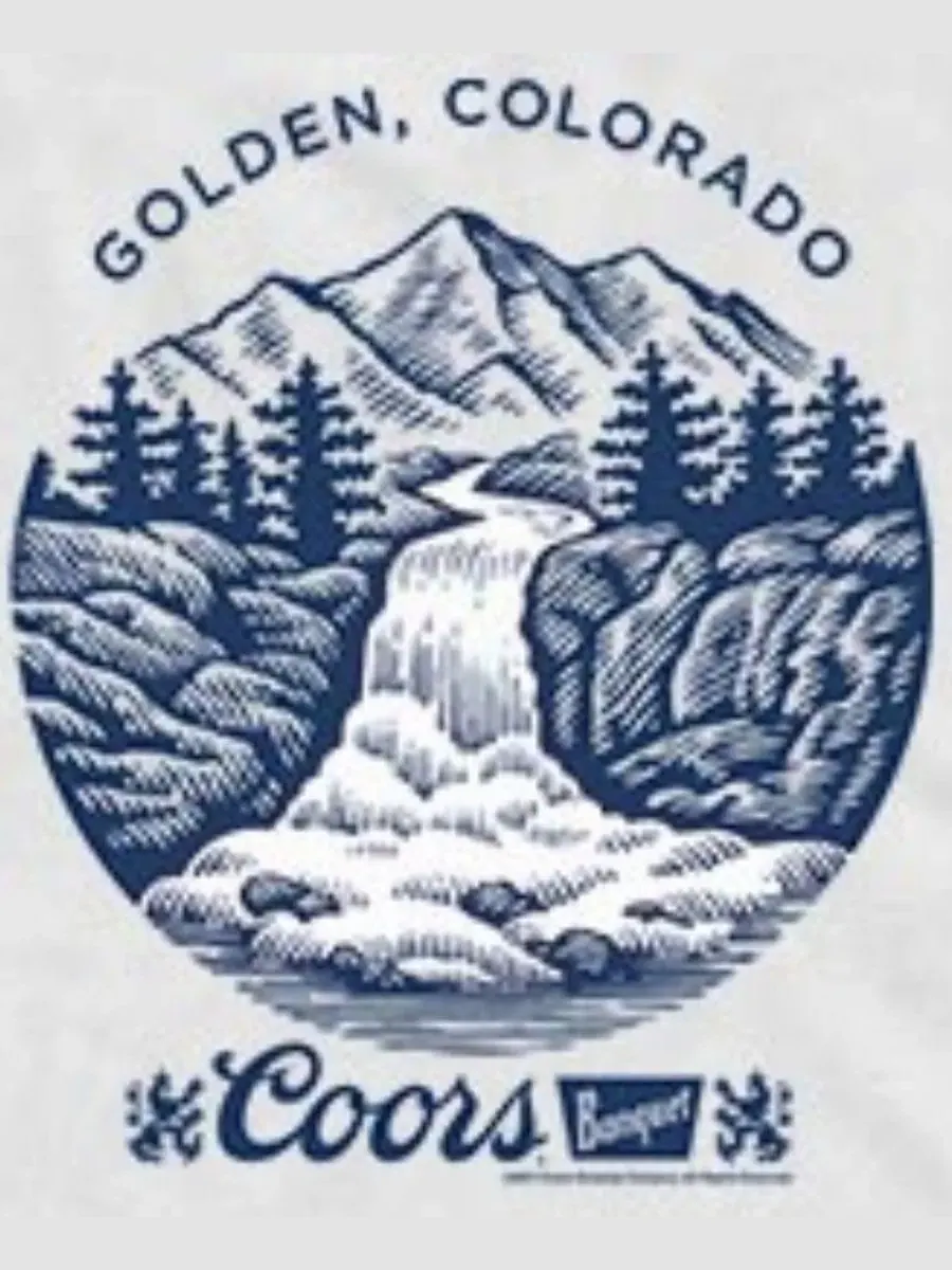 Мужской топ-майка с принтом Coors Golden Colorado Hops Fifth Sun — изображение 3 из 3, белый