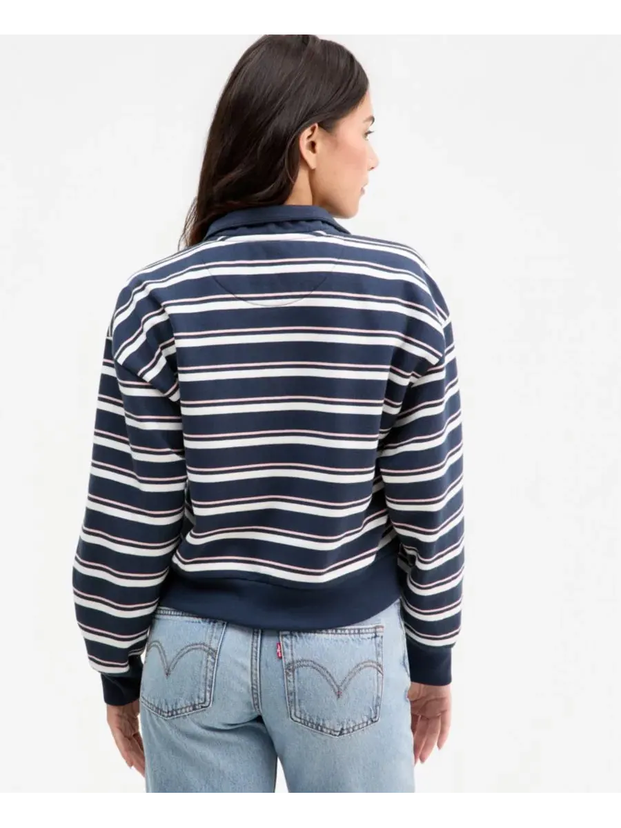 Женский свитшот на молнии Cotton-Blend Everyday Levi's — изображение 4 из 4, темно-синий розовый