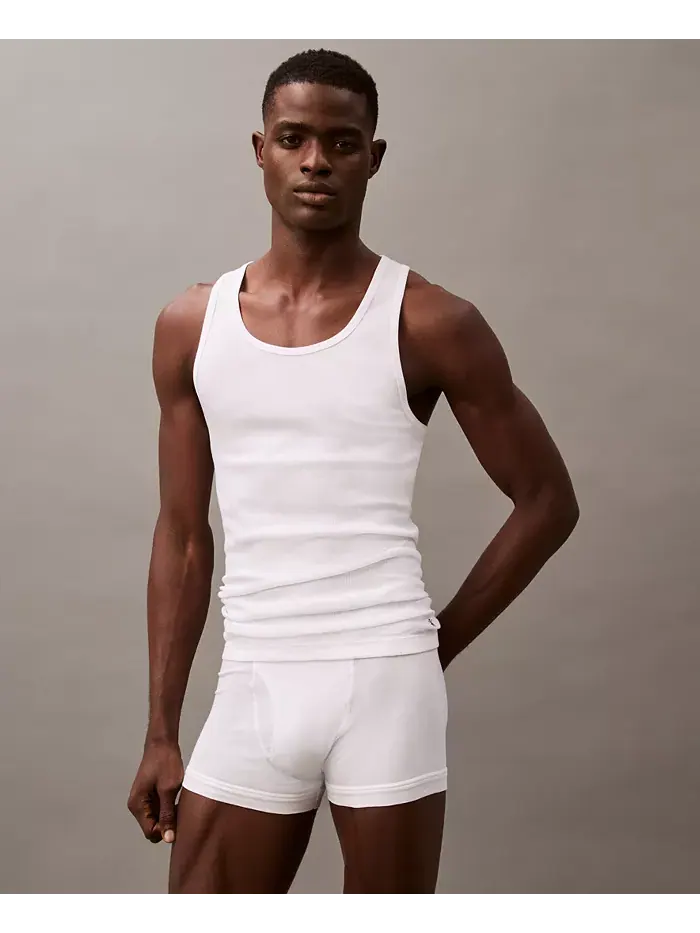 Мужские майки Cotton Classics, 5 штук Calvin Klein — изображение 2 из 3, белый