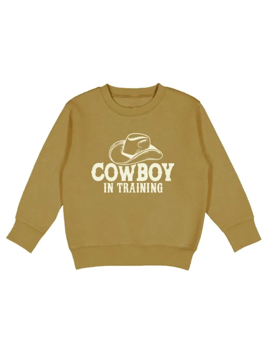 Свитшот с принтом Cowboy In Training Sweet Wink — изображение 1 из 5, коричневый