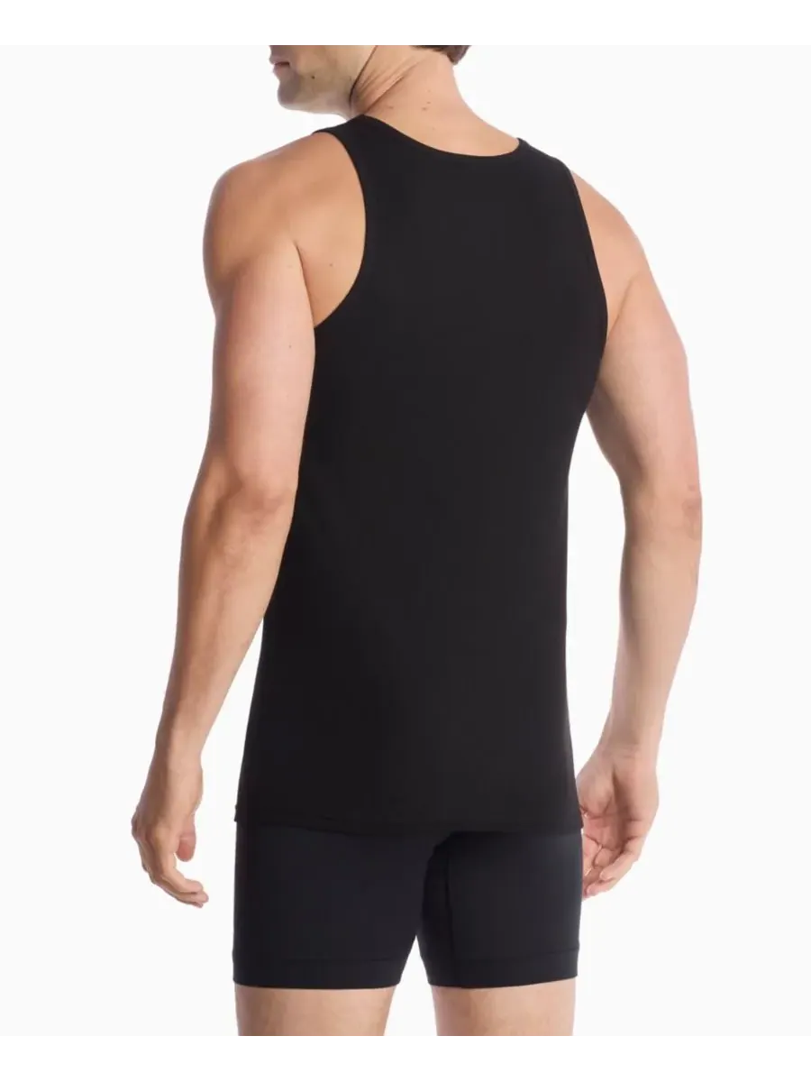 Мужские эластичные ребристые майки-топы Essential, комплект из 2 штук Nike — изображение 4 из 4, черный