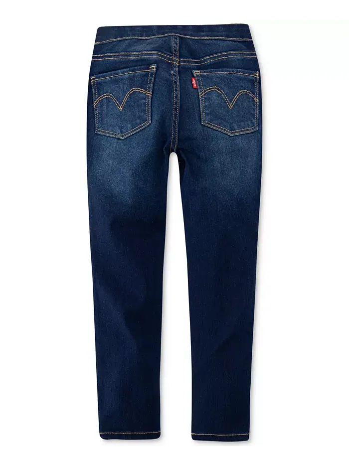 Джинсовые леггинсы Big Girls на резинке Levi's — изображение 2 из 2, синий