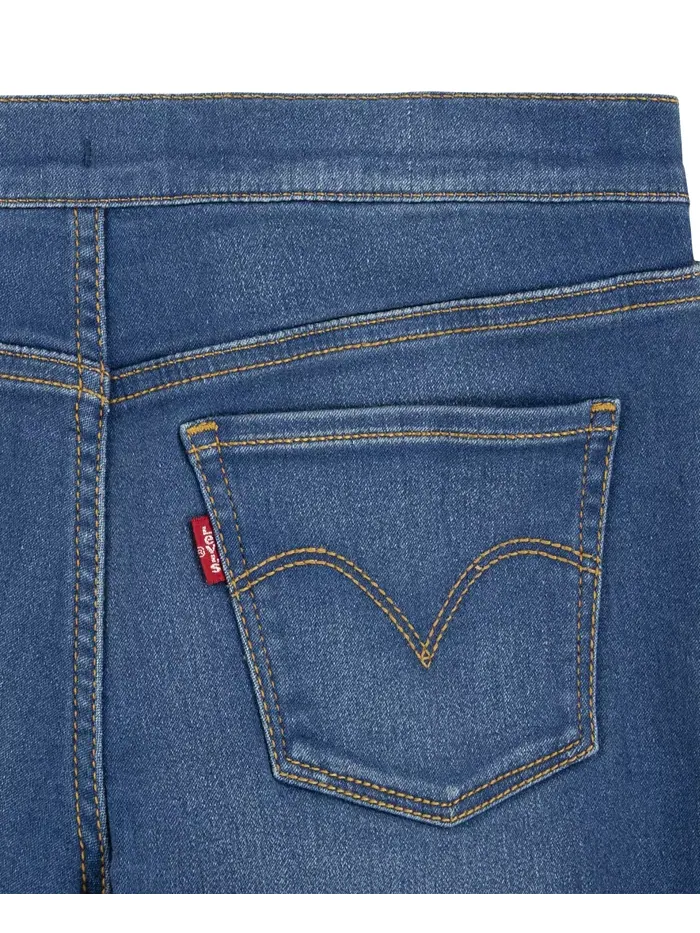 Джинсовые леггинсы Big Girls на резинке Levi's — изображение 6 из 7, синий
