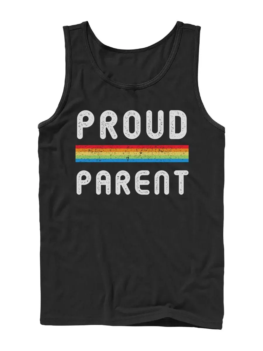 Мужская майка без рукавов "Proud Parent" Design By Humans — изображение 1 из 3, черный