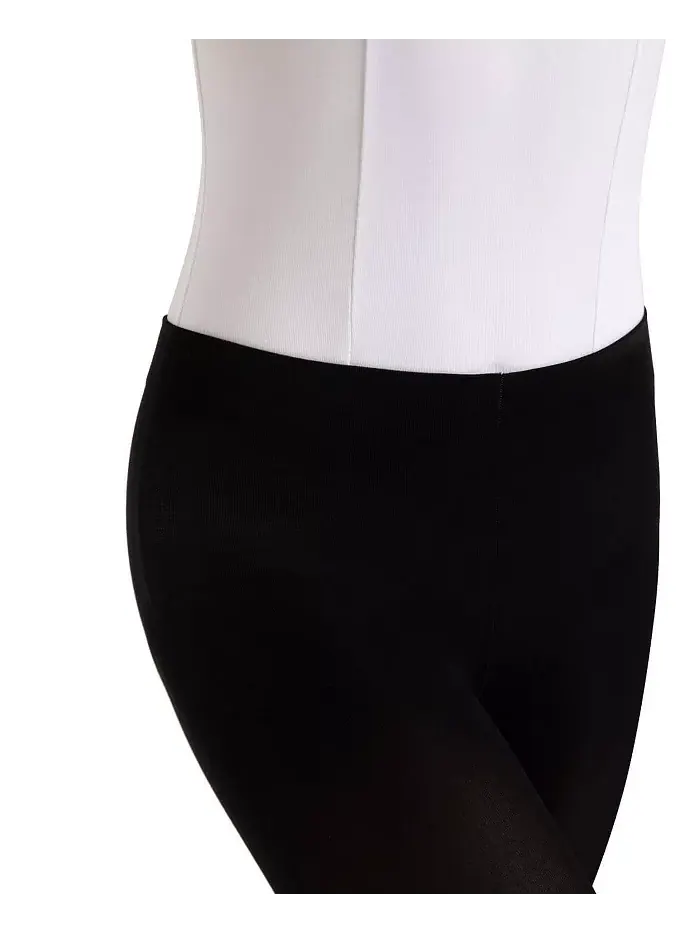 Детские ультрамягкие леггинсы Transition Tight с вязаным поясом Capezio — изображение 4 из 6, черный