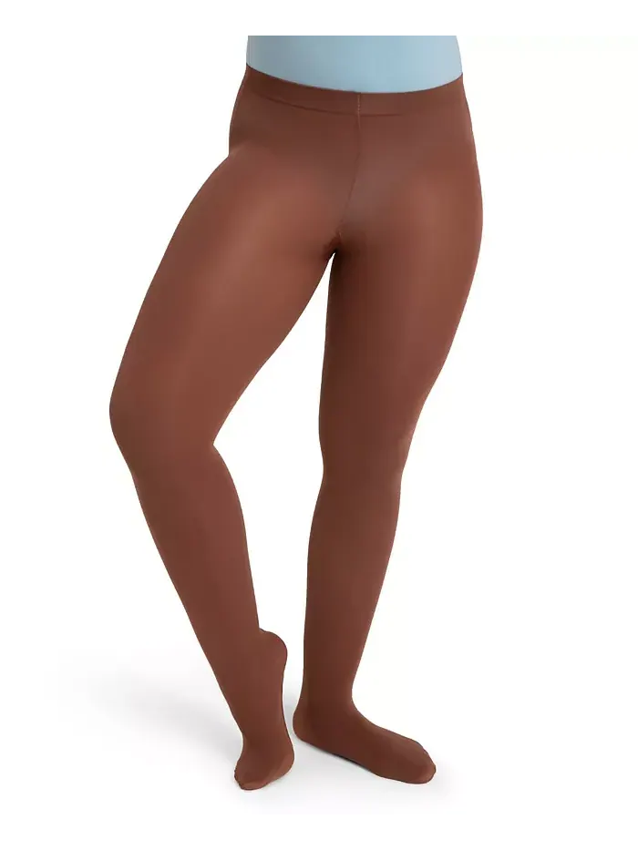 Детские ультрамягкие леггинсы Transition Tight с вязаным поясом Capezio — изображение 1 из 5, орех