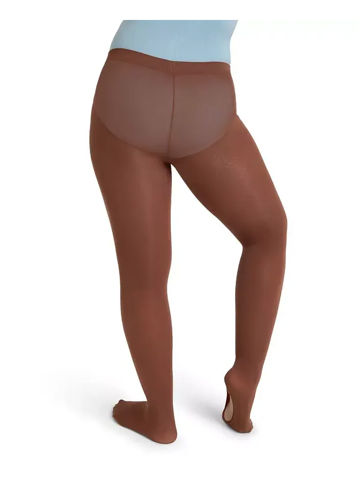 Детские ультрамягкие леггинсы Transition Tight с вязаным поясом Capezio — изображение 3 из 5, орех