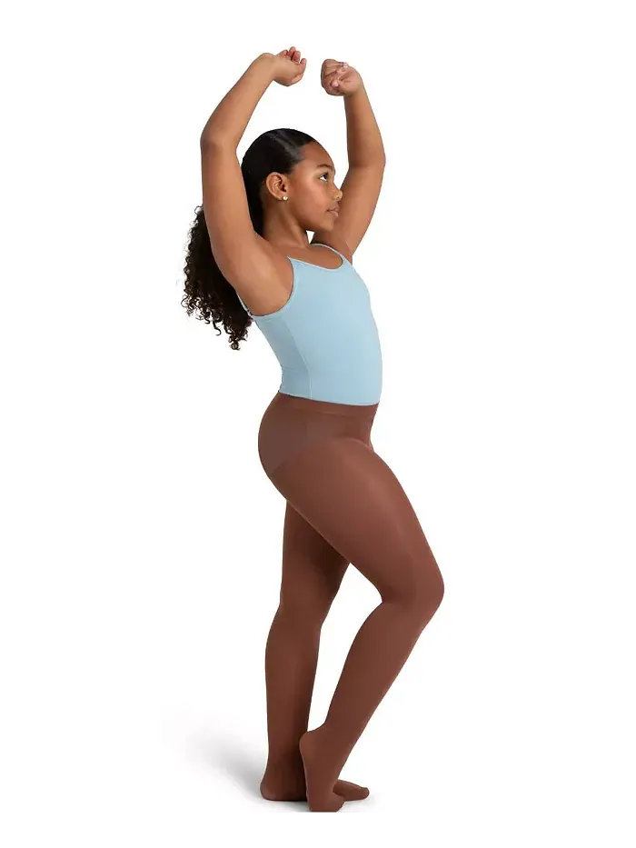 Детские ультрамягкие леггинсы Transition Tight с вязаным поясом Capezio — изображение 4 из 5, орех