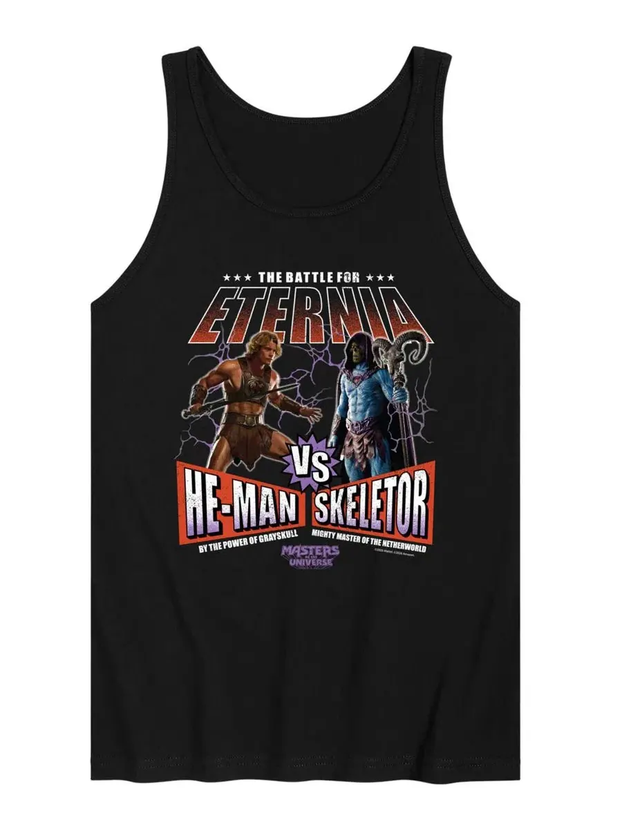 Майка-безрукавка с принтом He-Man Vs Skeletor AIRWAVES — изображение 1 из 3, черный