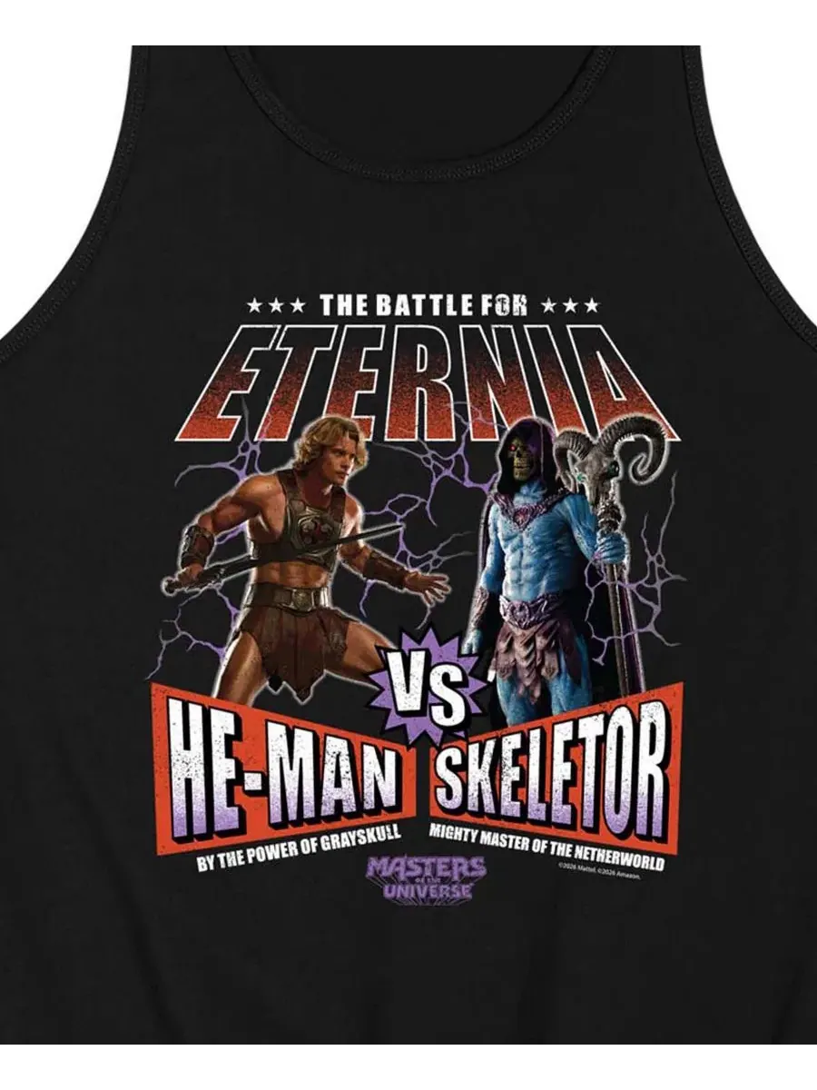 Майка-безрукавка с принтом He-Man Vs Skeletor AIRWAVES — изображение 3 из 3, черный