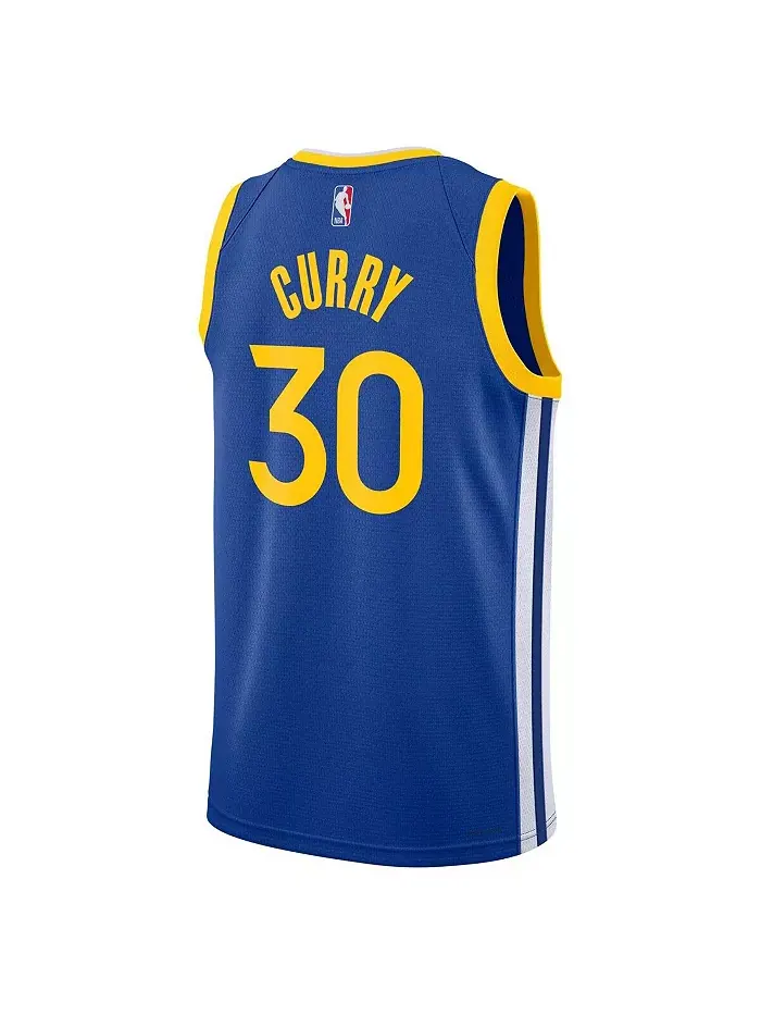 Мужская и женская баскетбольная майка Stephen Curry Golden State Warriors Swingman Nike — изображение 3 из 3, королевский