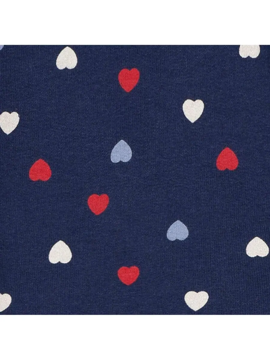 Боди-комбинезон для девочек с рюшами Blue Hearts Gerber — изображение 5 из 5, синий