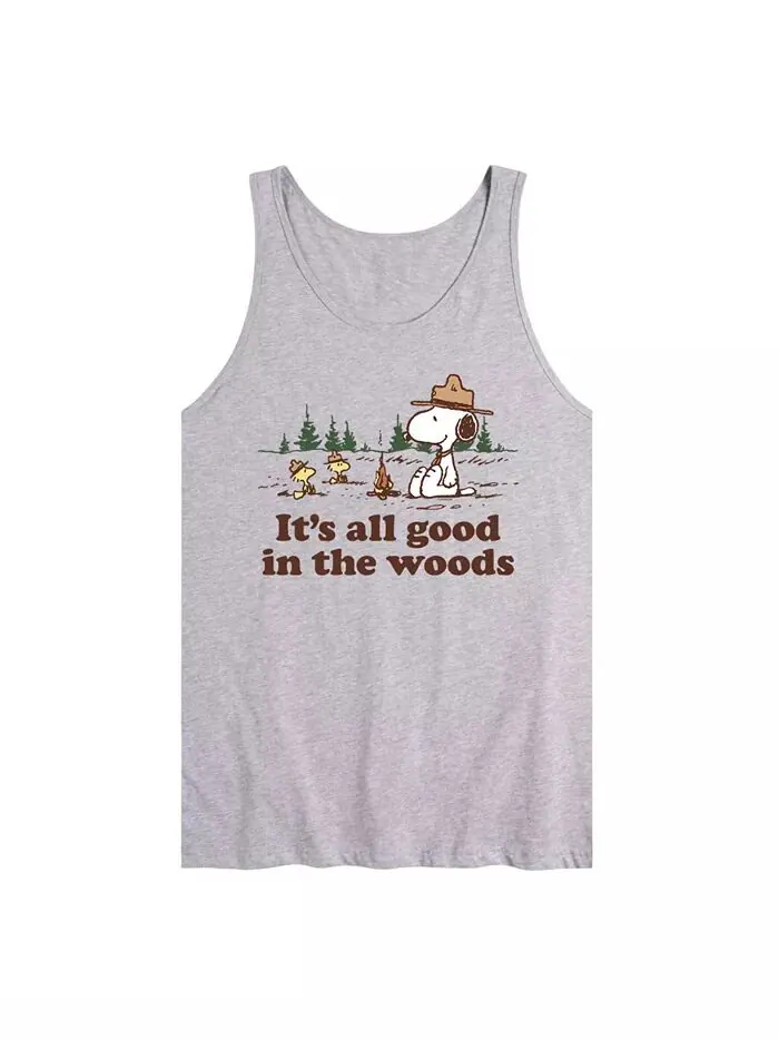 Мужская майка Peanuts All Good In The Woods AIRWAVES — изображение 1 из 2, серый