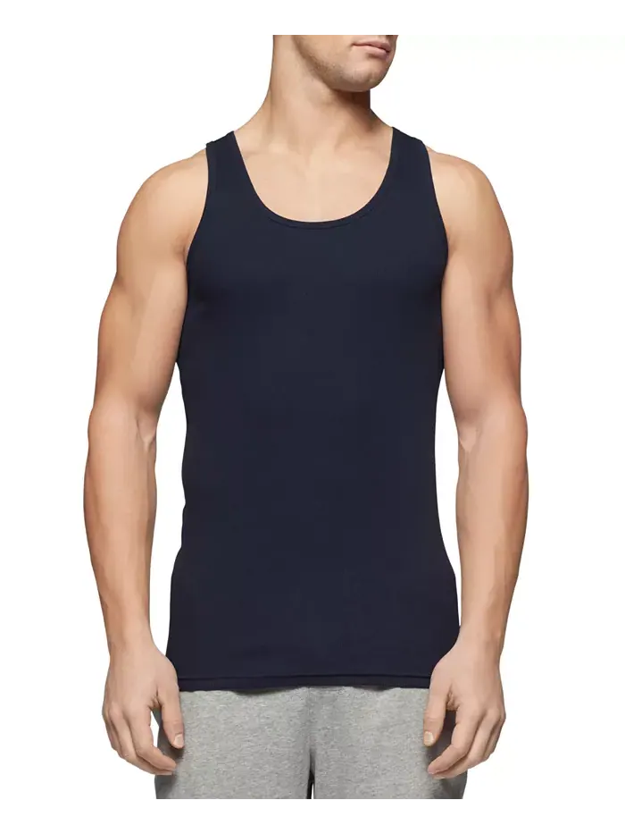 Мужские классические майки из хлопка, 3 шт Tommy Hilfiger — изображение 2 из 2, черный
