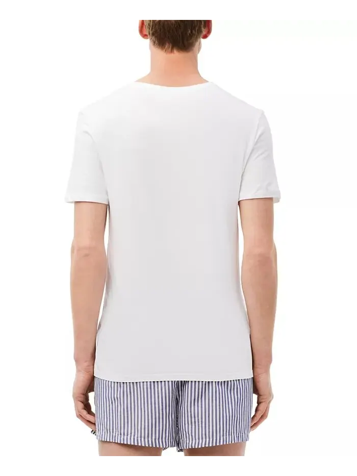 Майки Lacoste, мужские, комплект из трех, с V-образным вырезом — изображение 2 из 4, белый