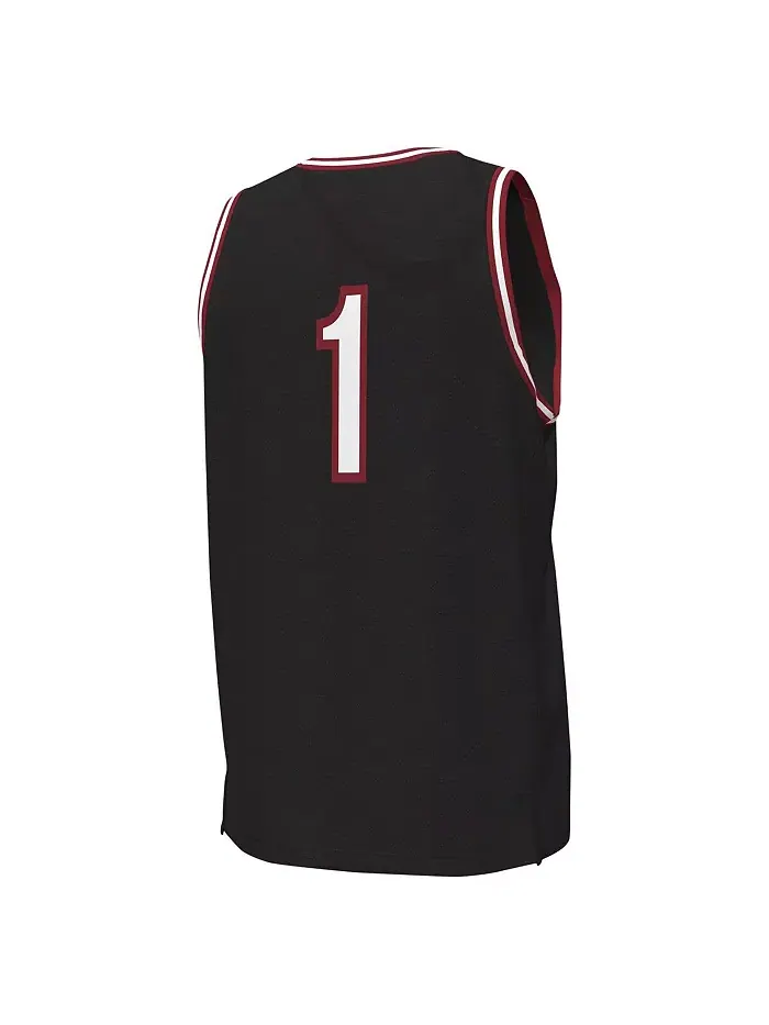 Мужская баскетбольная майка-реплика #1 South Carolina Gamecocks Under Armour — изображение 2 из 3, черный