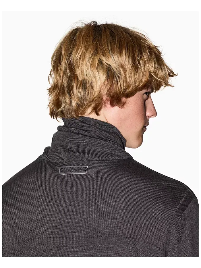 Мужской уютный свитер-водолазка из шерсти Lab A|X Armani Exchange — изображение 3 из 5, серый
