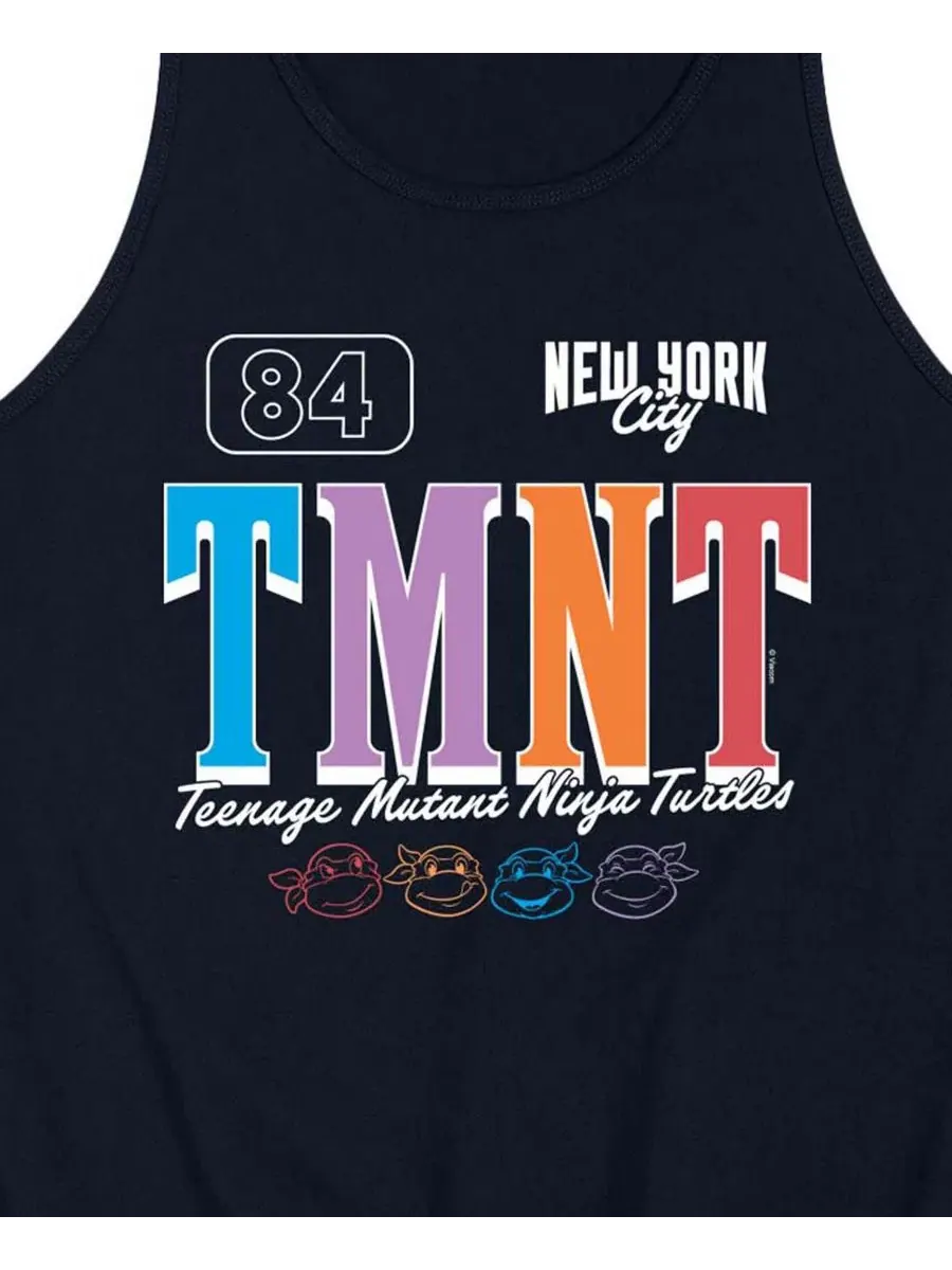 Майка-безрукавка с принтом Teenage Mutant Ninja Turtles NYC Jersey AIRWAVES — изображение 3 из 3, темно-синий