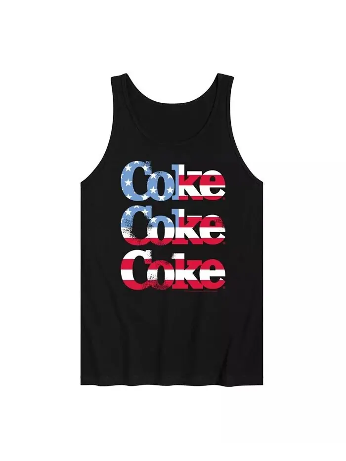 Мужская майка из джерси Hybrid Apparel Coca Cola Americana AIRWAVES — изображение 1 из 3, черный