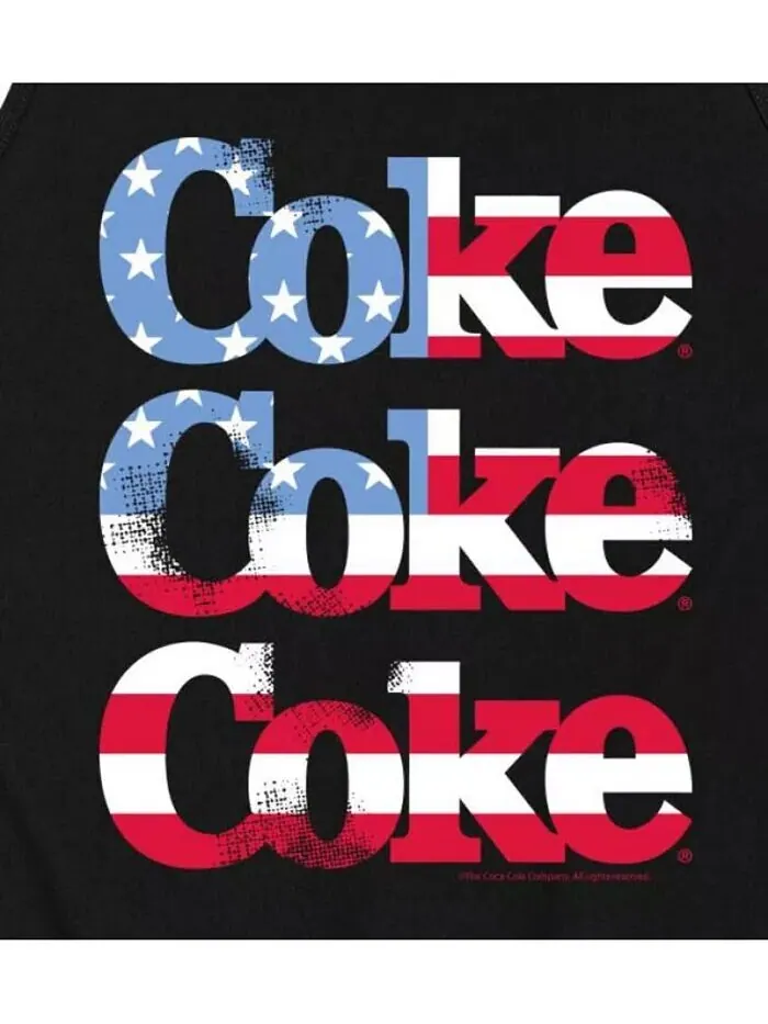 Мужская майка из джерси Hybrid Apparel Coca Cola Americana AIRWAVES — изображение 3 из 3, черный