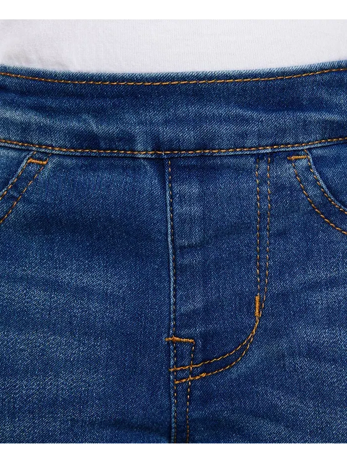 Джинсовые леггинсы для девочек с регулируемой талией Levi's — изображение 5 из 6, синий