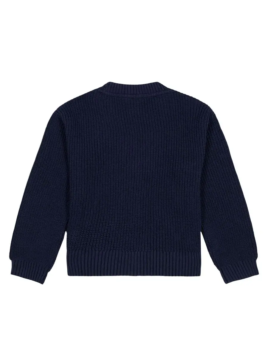 Кардиган-свитер с V-образным вырезом и длинным рукавом Tommy Hilfiger — изображение 2 из 4, темно-синий