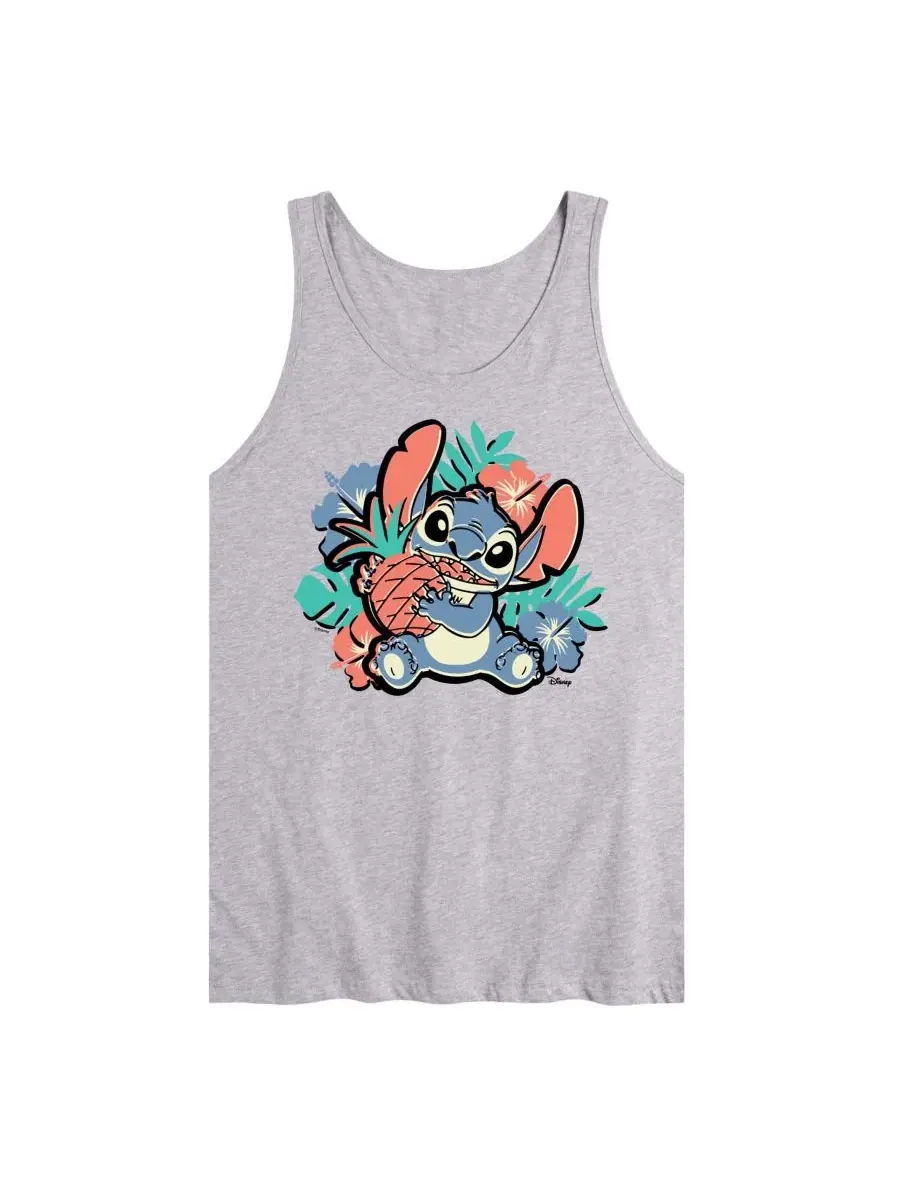 Мужская майка-безрукавка с принтом Lilo and Stitch Pineapple Stitch AIRWAVES — изображение 1 из 3, приглушенный