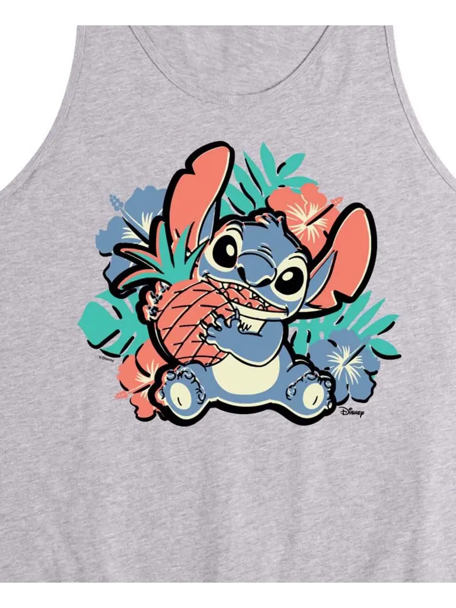 Мужская майка-безрукавка с принтом Lilo and Stitch Pineapple Stitch AIRWAVES — изображение 3 из 3, приглушенный
