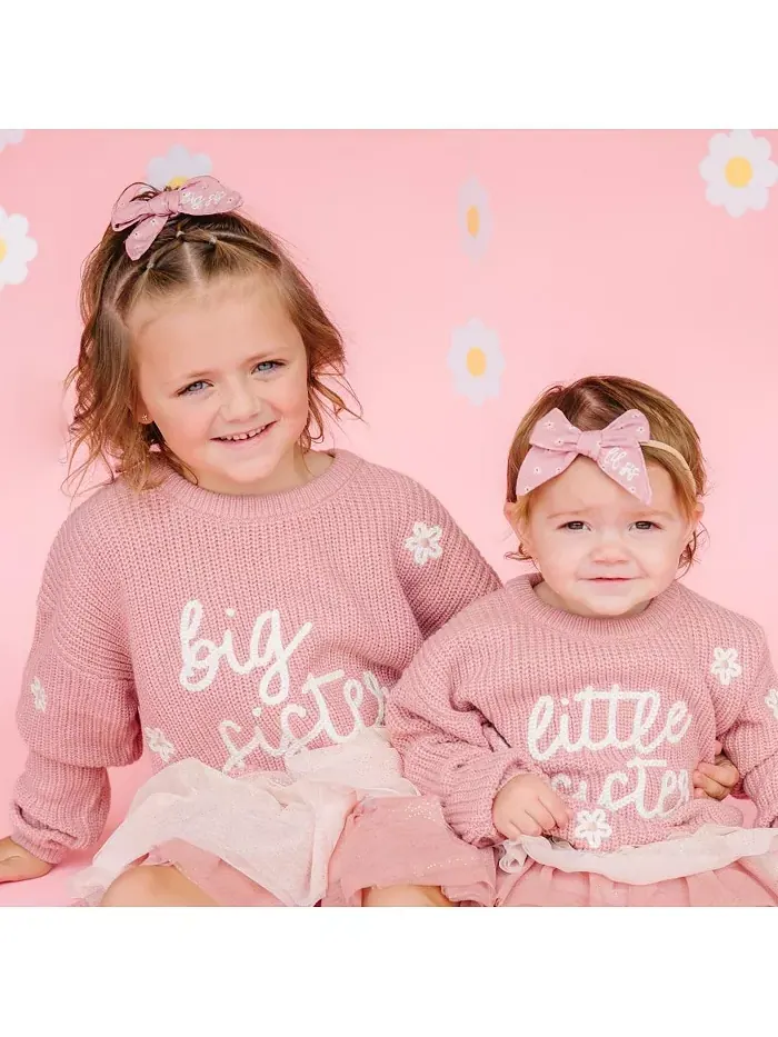 Маленькие девочки свитер Little Sister Knit Sweet Wink — изображение 5 из 6, фиолетовый