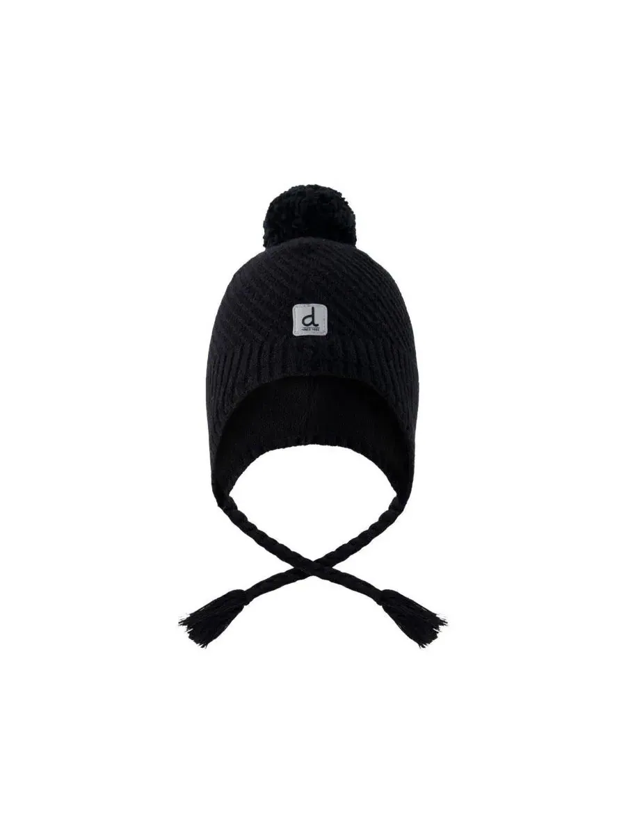Детская зимняя шапка-перуанка с помпоном, модель Winter Peruvian Knit Hat with Pompom Deux par Deux