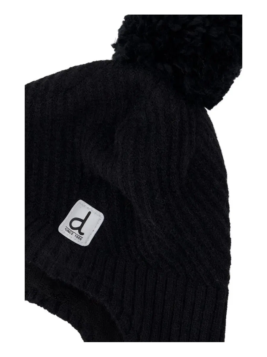 Детская зимняя шапка-перуанка с помпоном, модель Winter Peruvian Knit Hat with Pompom Deux par Deux — изображение 3 из 4