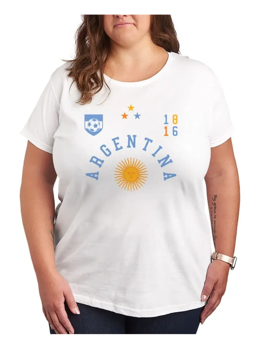 Футболка с длинным рукавом Argentina Soccer Jersey Graphic Hybrid Apparel