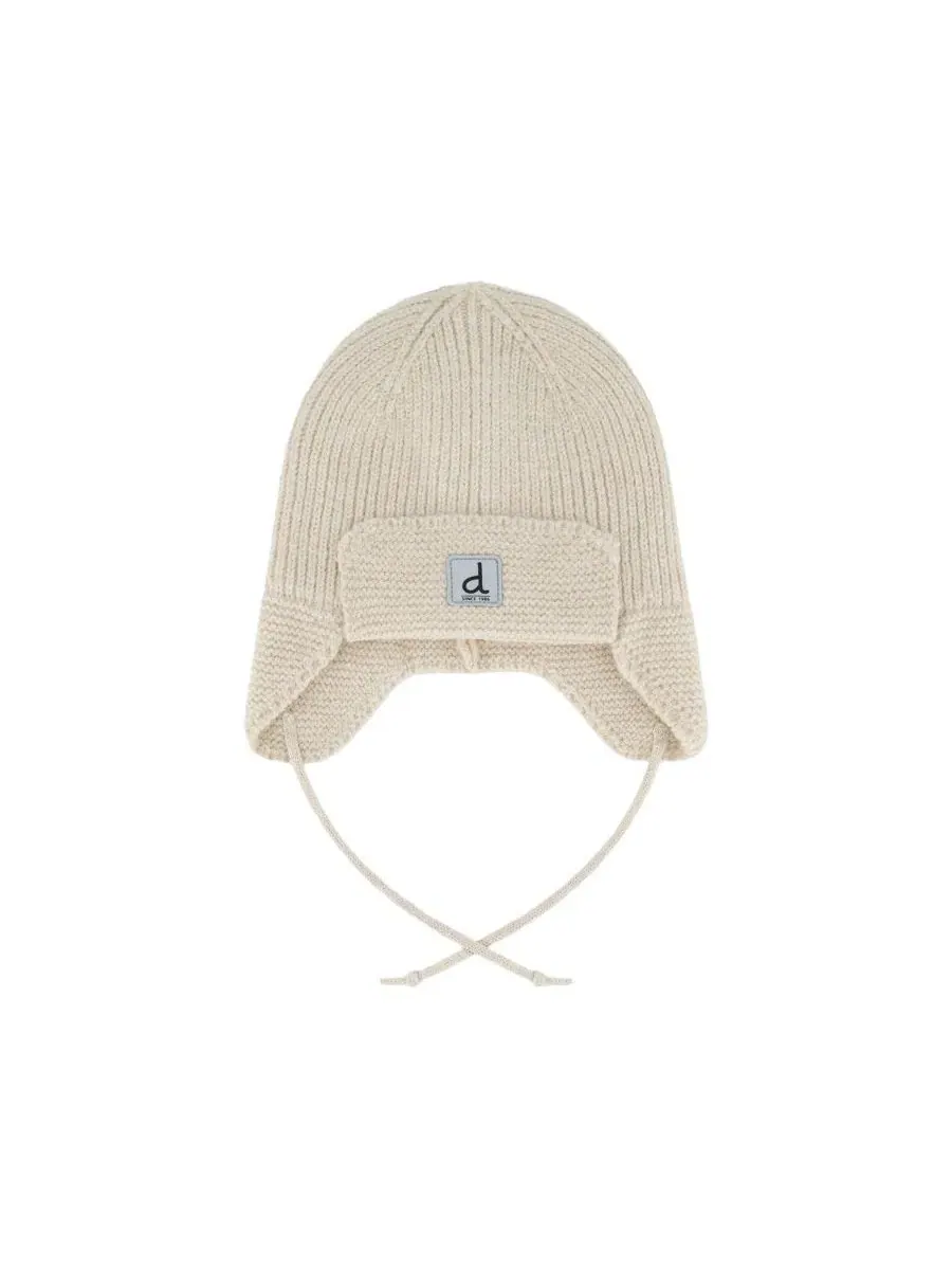 Детская зимняя шапка-шлем с ушками и завязками, модель Winter Knit Hat with Ear Flaps and Strings — изображение 1 из 5